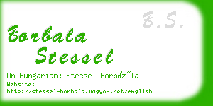 borbala stessel business card